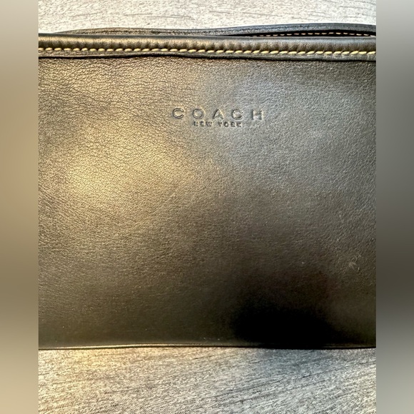 Coach Vintage 1999 Black Mimosa Zip Leather Crossbody Camera Bag - 9” x 5.5” - Picture 11 of 12